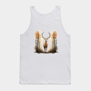 Deer And Forest Tank Top